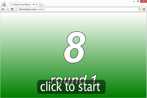 Tabata Timer Web Online